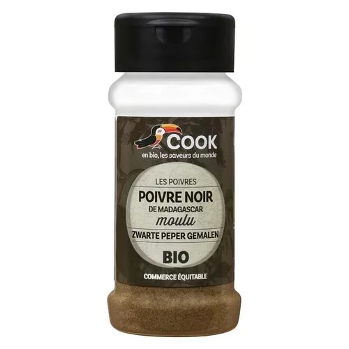 Pour mieux profiter de l’extérieur:Poivre noir en poudre bio dans un pot de 45 g