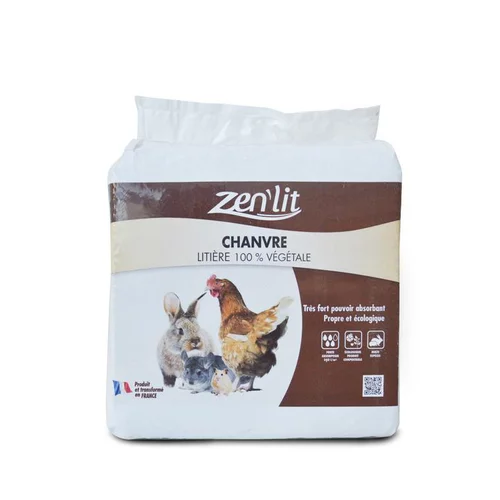Jardin maison:Litière de chanvre en sac de 8 kg