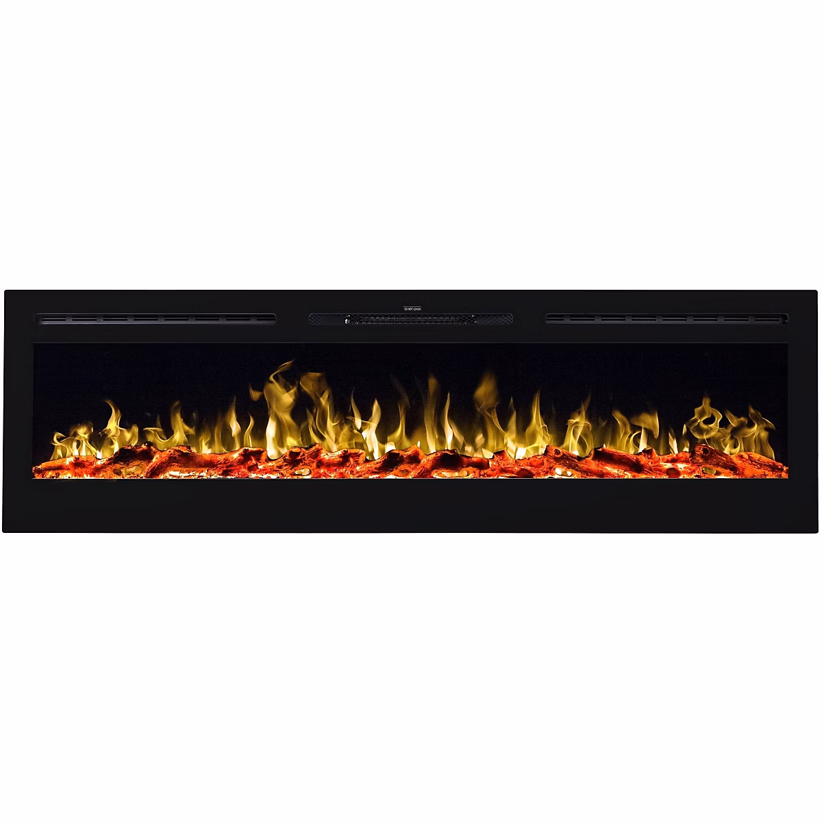 Cheminée électrique AFLAMO Majestic 36 – murale ou encastrable | 92 × 55 × 14 cm | cheminée LED avec chauffage 750/1500 W