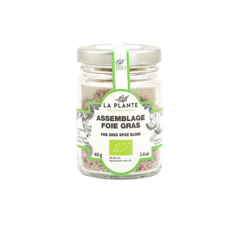 Un choix pratique pour le jardin:Assemblage foie gras bio en verre Kerex - 40 g
