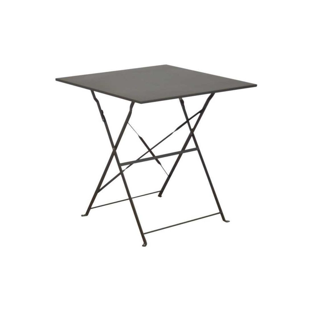 Proloisirs Guéridon Cuba carré - 70 x 70 cm - gris