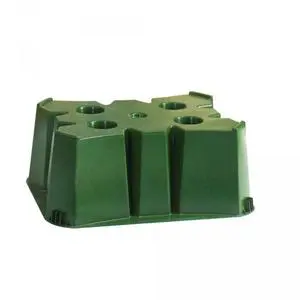 Une solution pour l’extérieur：Socle vert pour récupérateur à eau rond Bellijardin - 200/350 litres