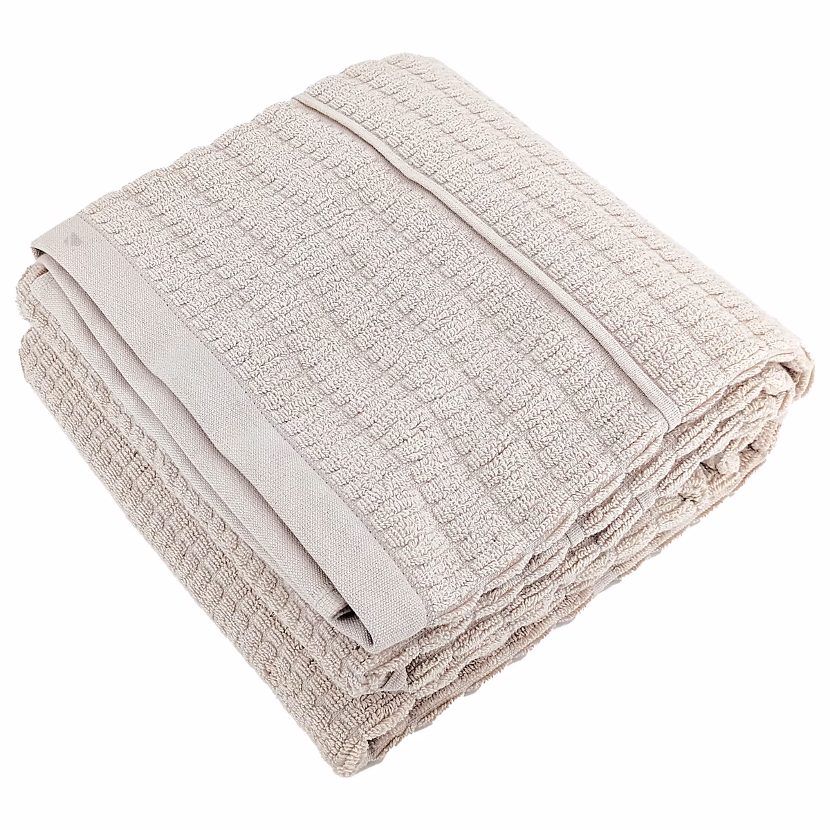 Drap de douche en fils retors 70 × 140 cm pur coton collection SWELL beige