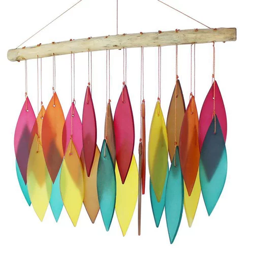Pour votre projet:Carillon en verre et bois H 38 x L 30 cm