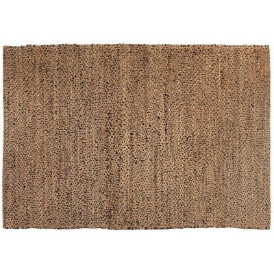 Tapis en jute et coton Elliot carbone (190 x 200 cm)