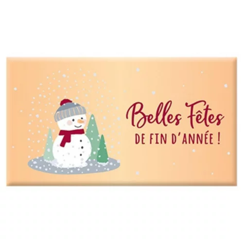 Tendance au jardin：Chocolat noir bio fin d'année « Belles Fêtes » Art Grafik - 40 g