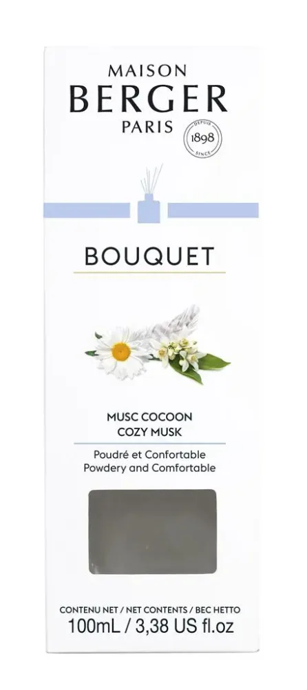Solution au jardin:Bouquet parfumé Maison Berger glaçon parfum Musc cocoon - 100 ml