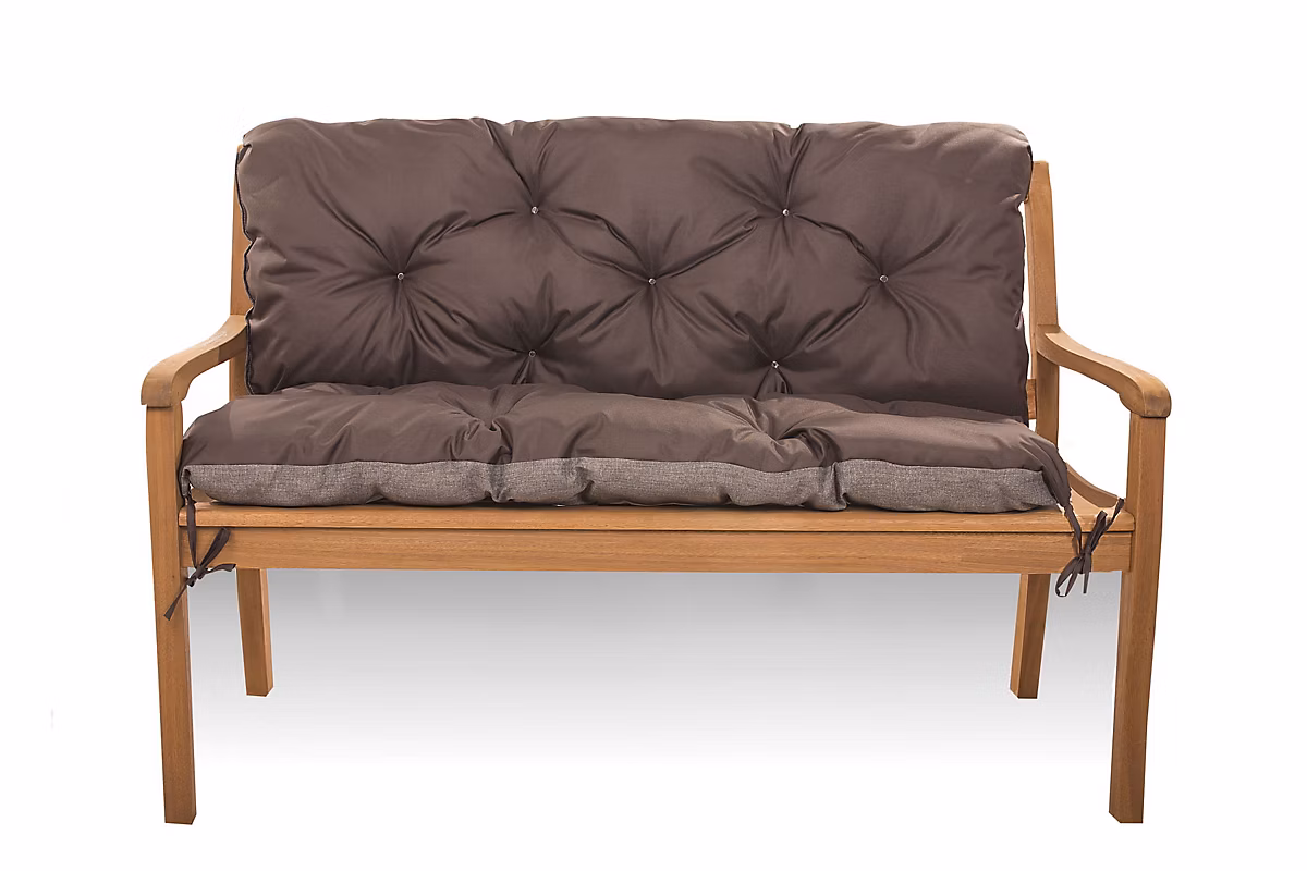 Coussin pour banc de jardin 140 × 50 × 50cm coussin de banc de jardin Marron coussin de balançoire coussin de banc extérieur