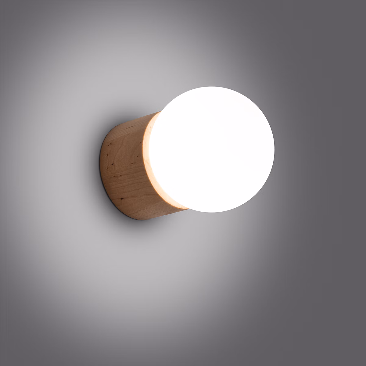 Applique en bois 1 ampoule 3000K – 12 × 17 × 12cm Sollux