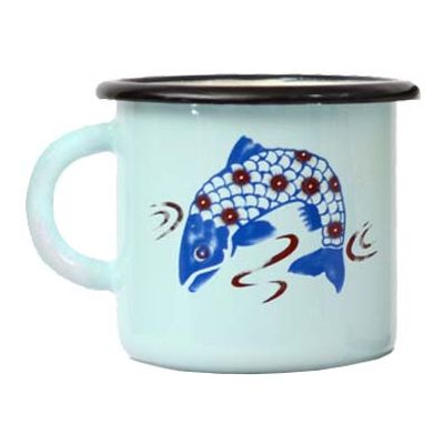 Tasse en émail coloré Décors (25 cl)