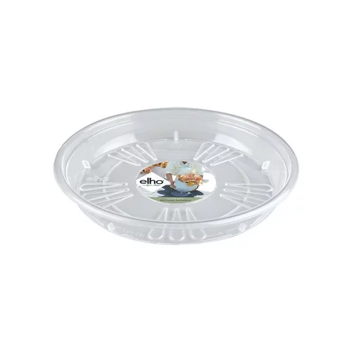 Le pratique au jardin:Soucoupe Uni ronde Elho transparente Ø 21 x H 3,1 cm