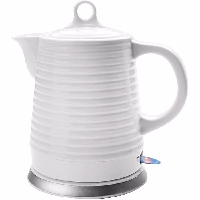Bouilloire électrique 1l3 céramique blanc | Bouilloire