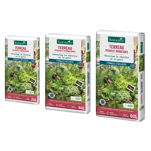 Sélection extérieur:Terreau potager et aromatiques botanic®