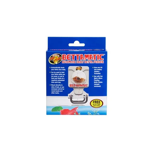 Pour vos aménagements extérieurs:Distributeur de nourriture automatique pour les poissons rouges coloris blanc ZooMed Bettamatic