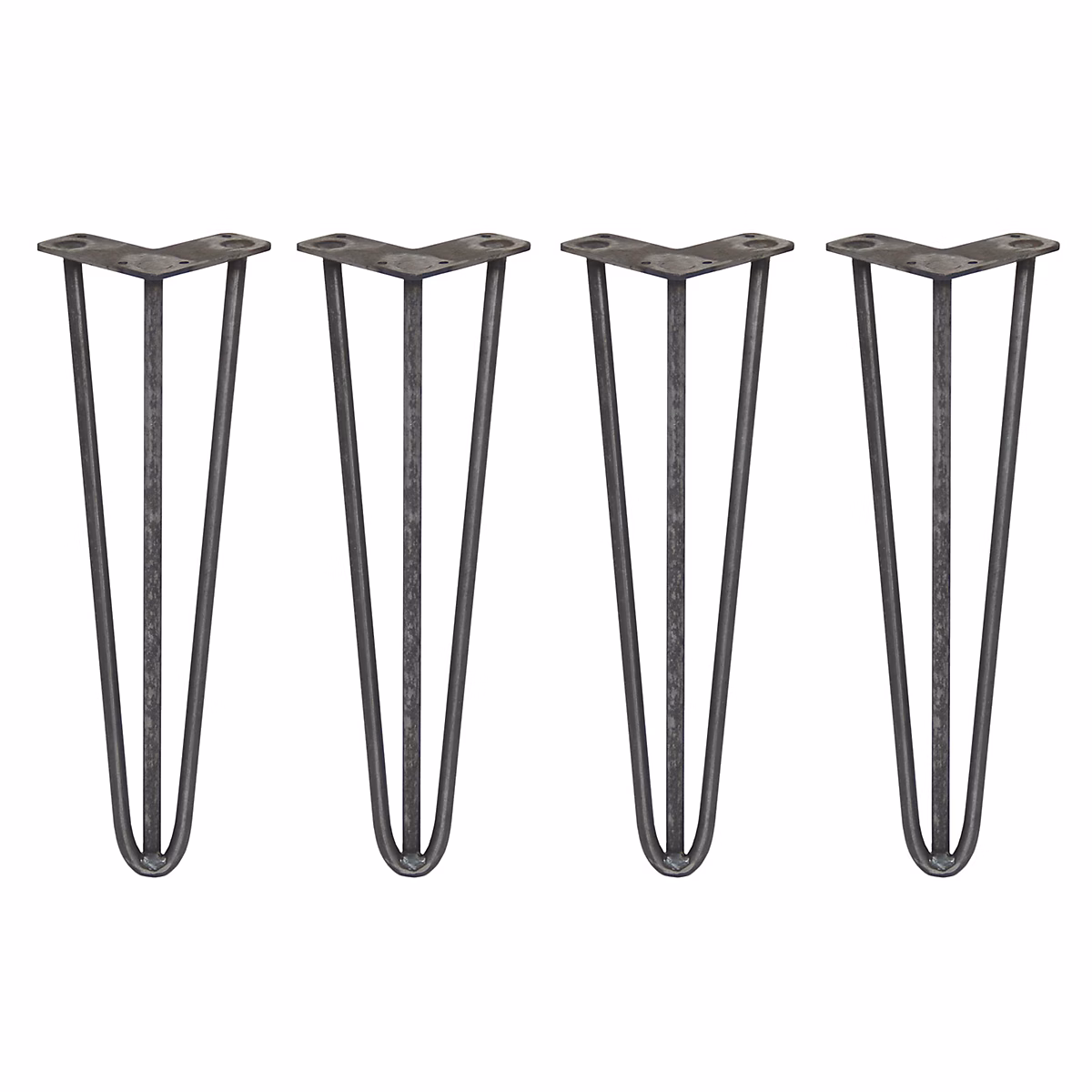 4 Pieds de Table en Epingle à Cheveux – 40 | 6cm | 3 Tiges | 12mm