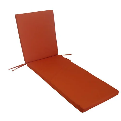 Jardin à aménager:Coussin de bain de soleil déhoussable Monte Carlo Terracotta - 185 x 55 x 6 cm