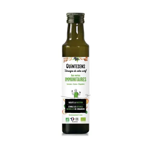 Pour votre quotidien：Vinaigre bio Quintessens Immunité - 25 cl