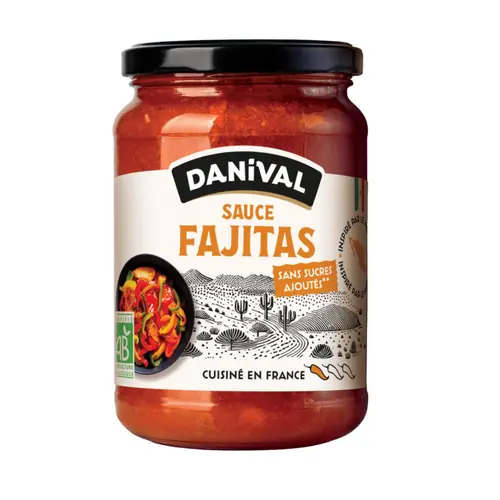 La solution pour vos extérieurs：Sauce fajitas bio Danival - 350 g