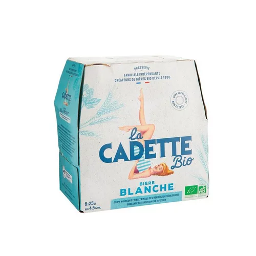 Pour profiter pleinement de l’extérieur:Pack bière blanche bio La Cadette - 6 x 25 cl