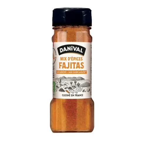 Une sélection pensée pour le jardin：Mix épices fajitas bio Danival - 50 g