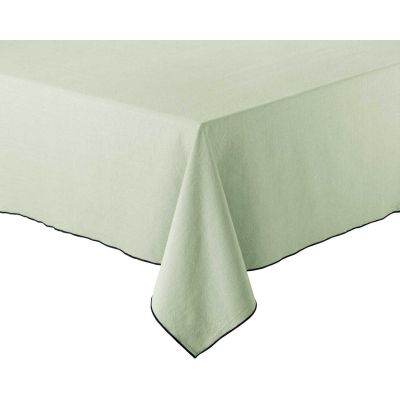 Nappe en coton recyclé Grace 140 x 140 cm (Céladon)