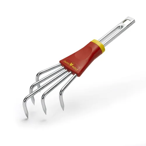 Pour la vie au jardin:Griffe à fleurs métal gris et rouge Etesia