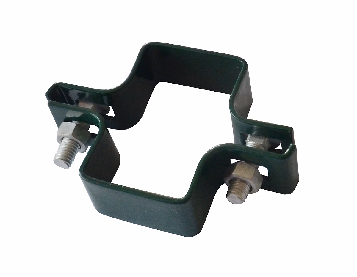 Déstockage Jardin Terrasse – Collier double pour poteau rectangulaire Blooma vert