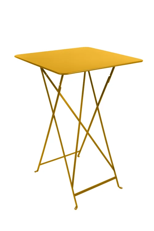Pour mieux équiper votre jardin:Mange debout Bistro coloris orange en acier Fermob - 71 x 71 x 105 cm