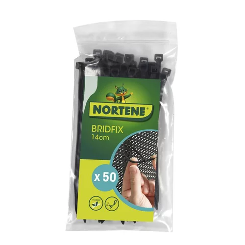 Jardin pratique:Collier de fixation Bridfix vert 14 cm par 50