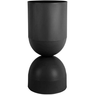 Cache pot en métal réversible Tonar (Noir - XL)