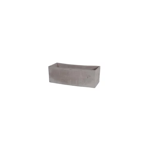 Jardin solution:Jardinière contemporaine en terre grise 21x12x13 cm