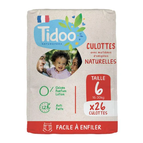 Vie extérieure：Culottes d’apprentissage écologiques en sachet T6 (16-30kg) Tidoo - 26 pièces