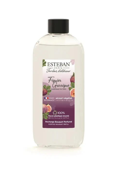 Solution jardin:Recharge pour bouquet parfumé Esteban parfum Figuier Garrigue - 200 ml
