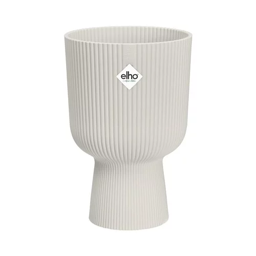 Style nature：Pot coupe blanc soie Elho vibes fold - Ø 14 cm