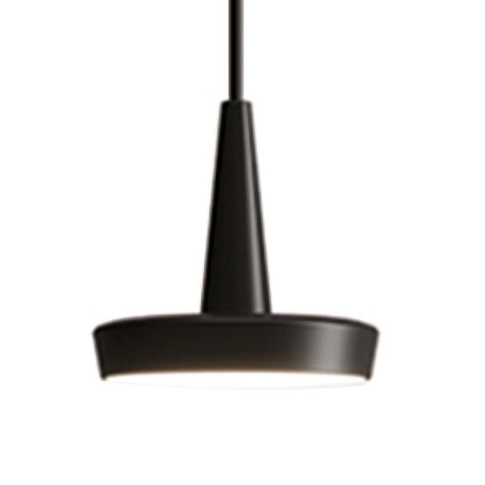 Baby Suspension Led Réglable En Aluminium Laqué Noir – Design Moderne Avec Diffuseur En Polycarbonate Opale, Cri 90, 8.0W 2700K