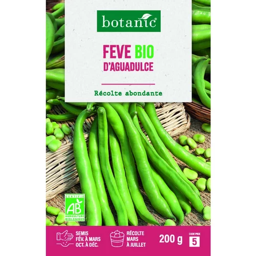 Jardin idée：Graines de fève d'aguadulce bio botanic® - graines à semer