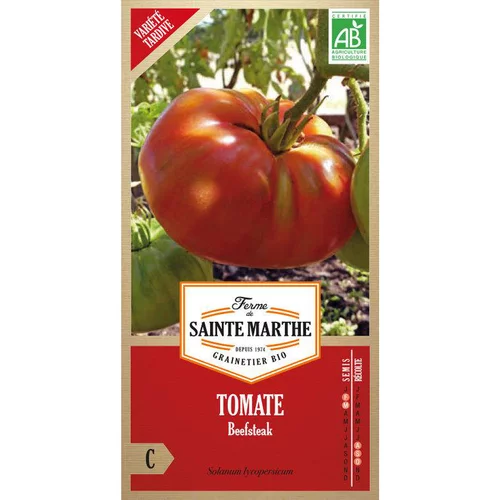 Choix jardin:Graines de tomate beefsteack bio Ferme de Sainte Marthe - graines à semer