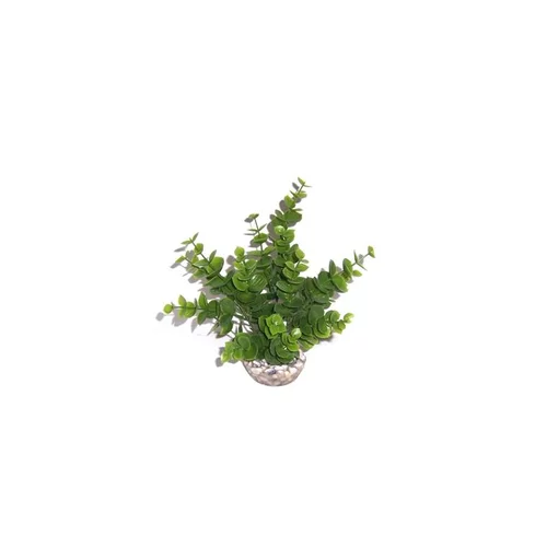 Pour créer votre espace extérieur:Eucalyptus vert en plastique moyen modèle 19 cm