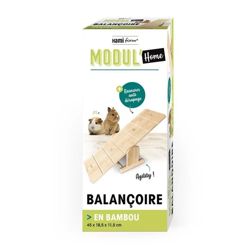 Idée au jardin:Balançoire pour rongeurs coloris bois Modul'home