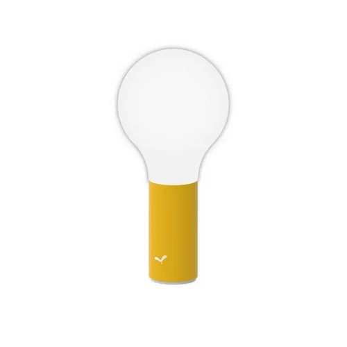 Pour compléter vos extérieurs:Lampe Fermob Aplo coloris miel - Ø 11 cm x H 24 cm
