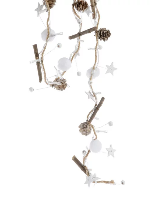 Pour tous vos besoins jardin:Guirlande pommes de pin LED - 120 cm