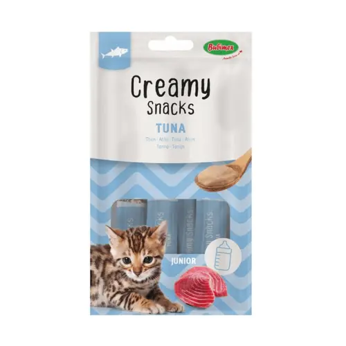 Au service de votre jardin:Friandise en crème pour chaton thon Bubimex Creamy x 4 - 60 g