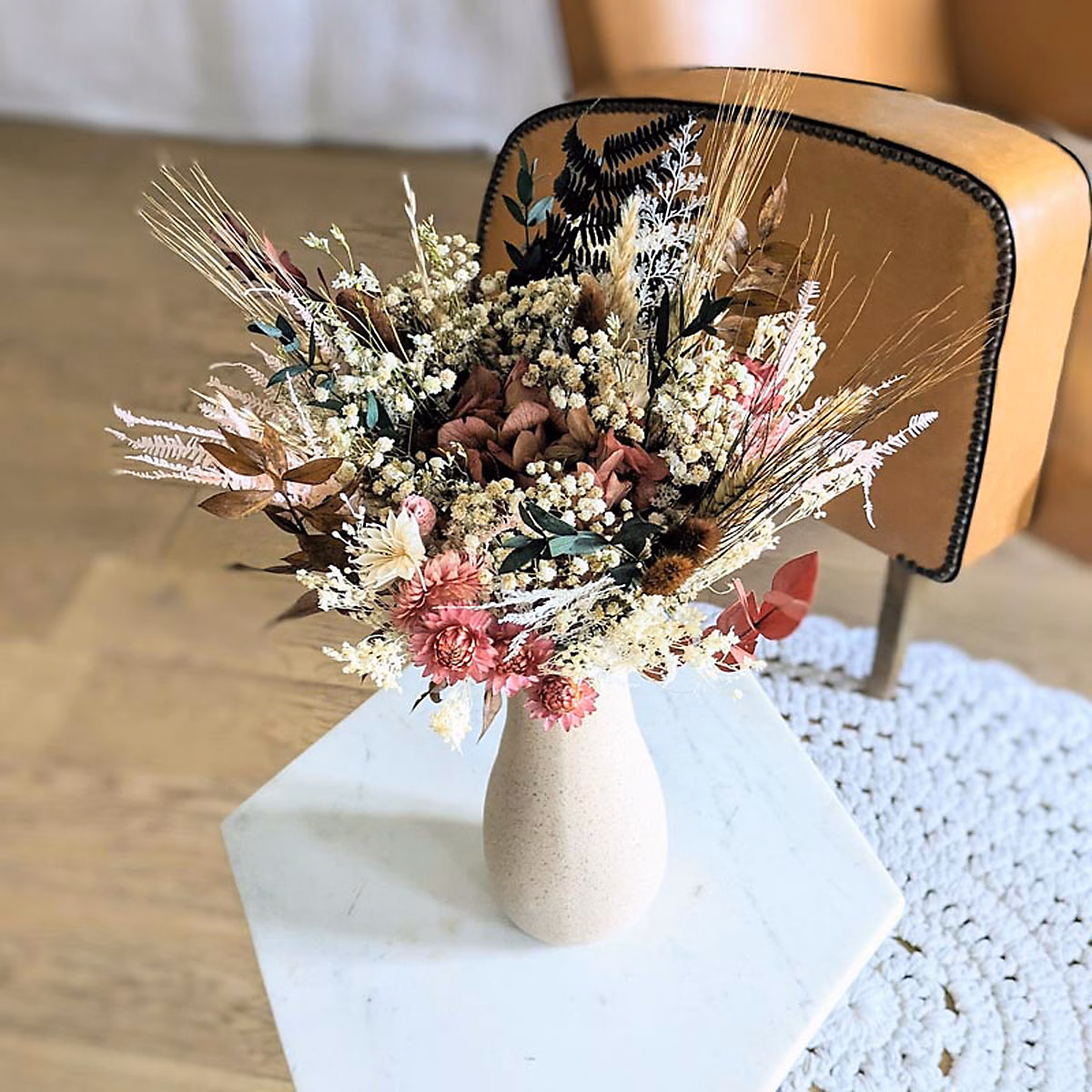 Objet décoratif – Bouquet de fleurs séchées S MANON