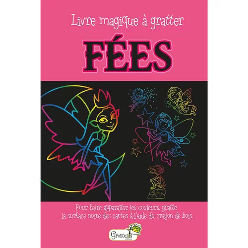 Espace vert pratique:Fées – livre magique à gratter aux éditions Grenouille