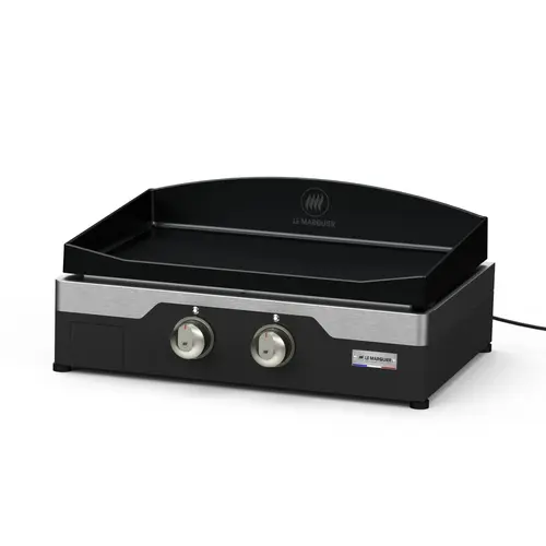 Côté végétal:Plancha signature Allure électrique 260 duo Le Marquier - L 61 x P 52 x H 27 cm