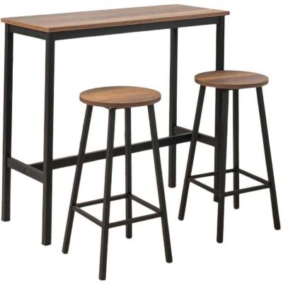 Ensemble Table haute et 2 tabourets Mola (Black)