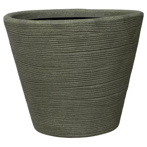 Un choix pratique pour le jardin:Pot évasé coloris vert Lichen - 32 L