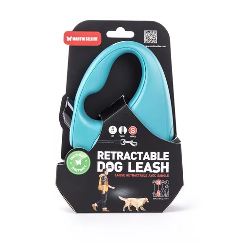 Pour l’univers du jardin:Laisse rétractable turquoise Instinct Sangle - taille S