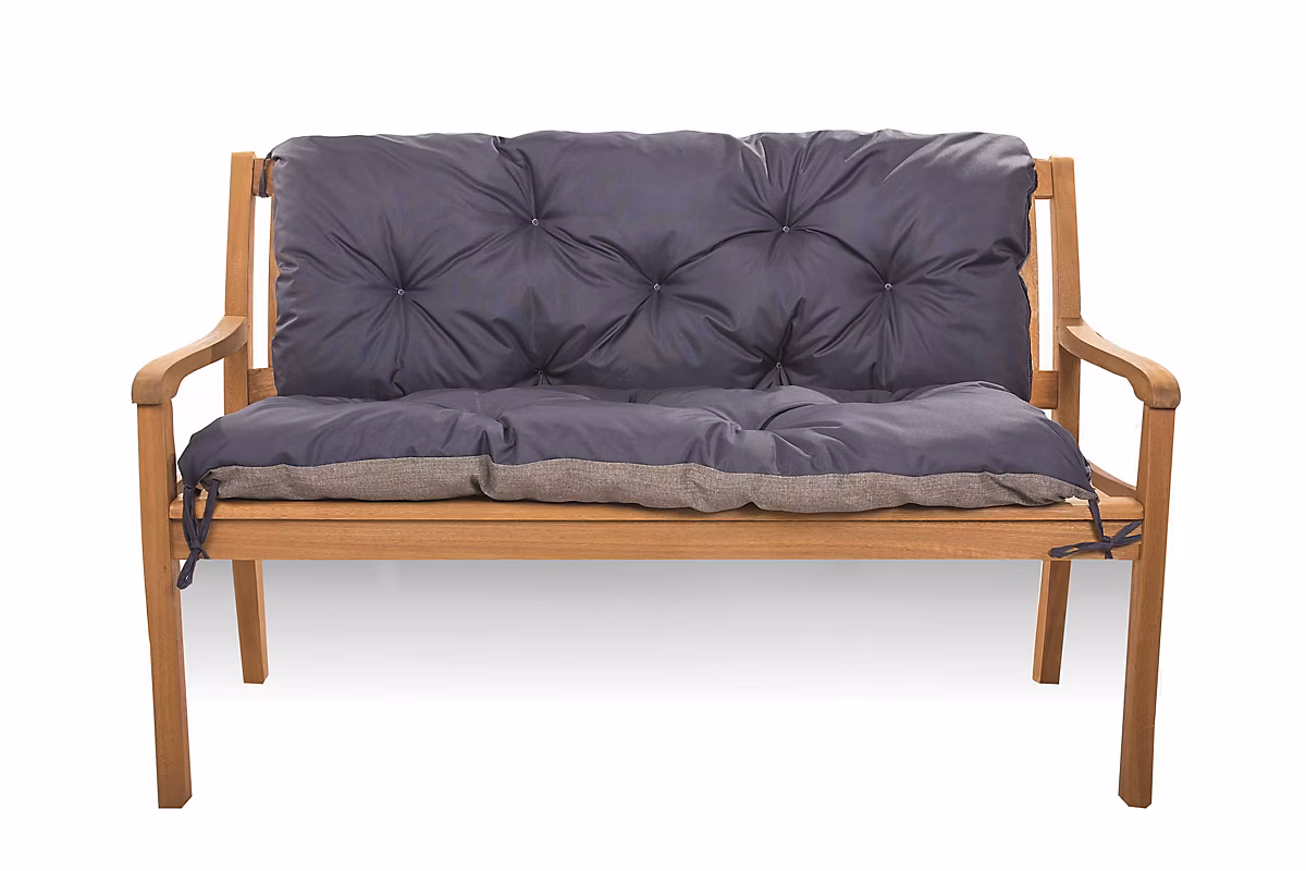 Coussin pour banc de jardin 160 × 50 × 50cm coussin de banc de jardin 3 places Bleu coussin de balançoire coussin de banc extérieur