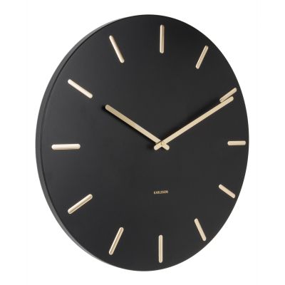 Horloge en métal Charme 45 cm (Noir)